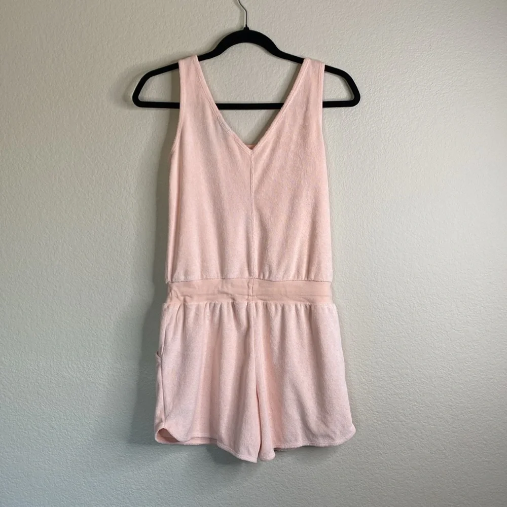 Nike big girls heritage terry jumper peach size large EUC